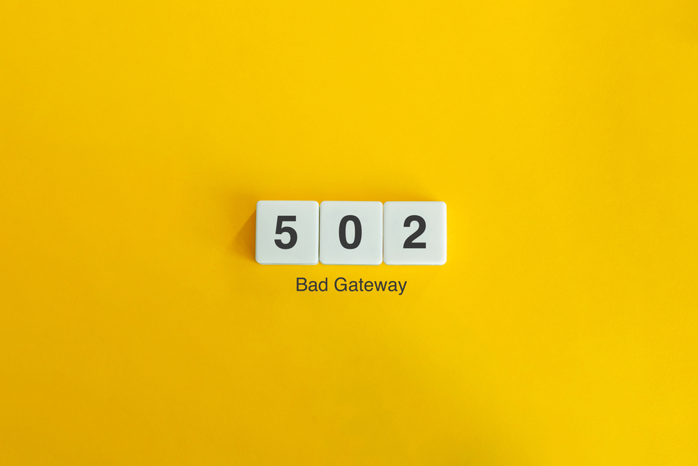¿Qué quiere decir error 502 bad gateway?