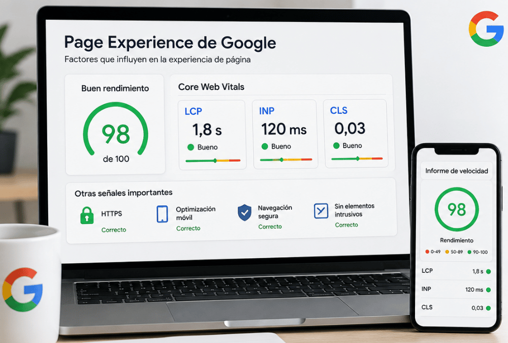 Qué es el Page Experience de Google y por qué influye en el posicionamiento SEO