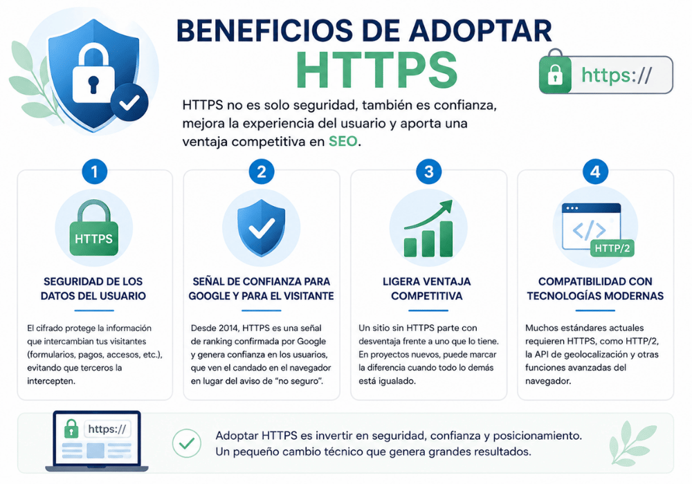 Beneficios de adoptar HTTPS en SEO